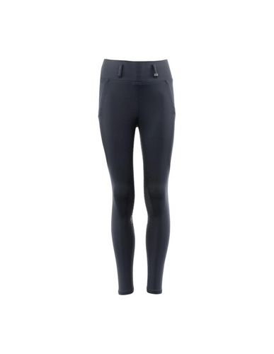 reitleggings in blau von vorne 