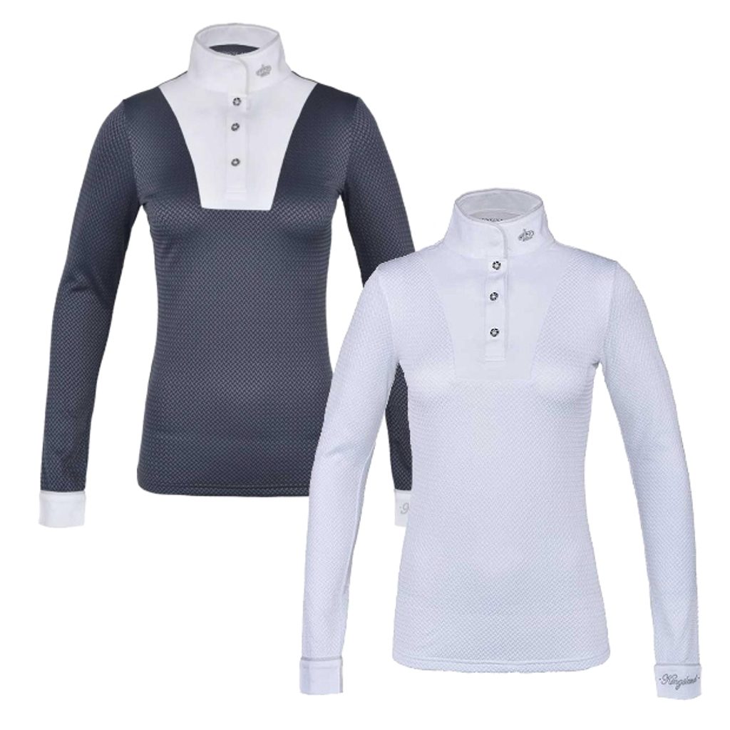 turniershirt angarm in blau und weiss