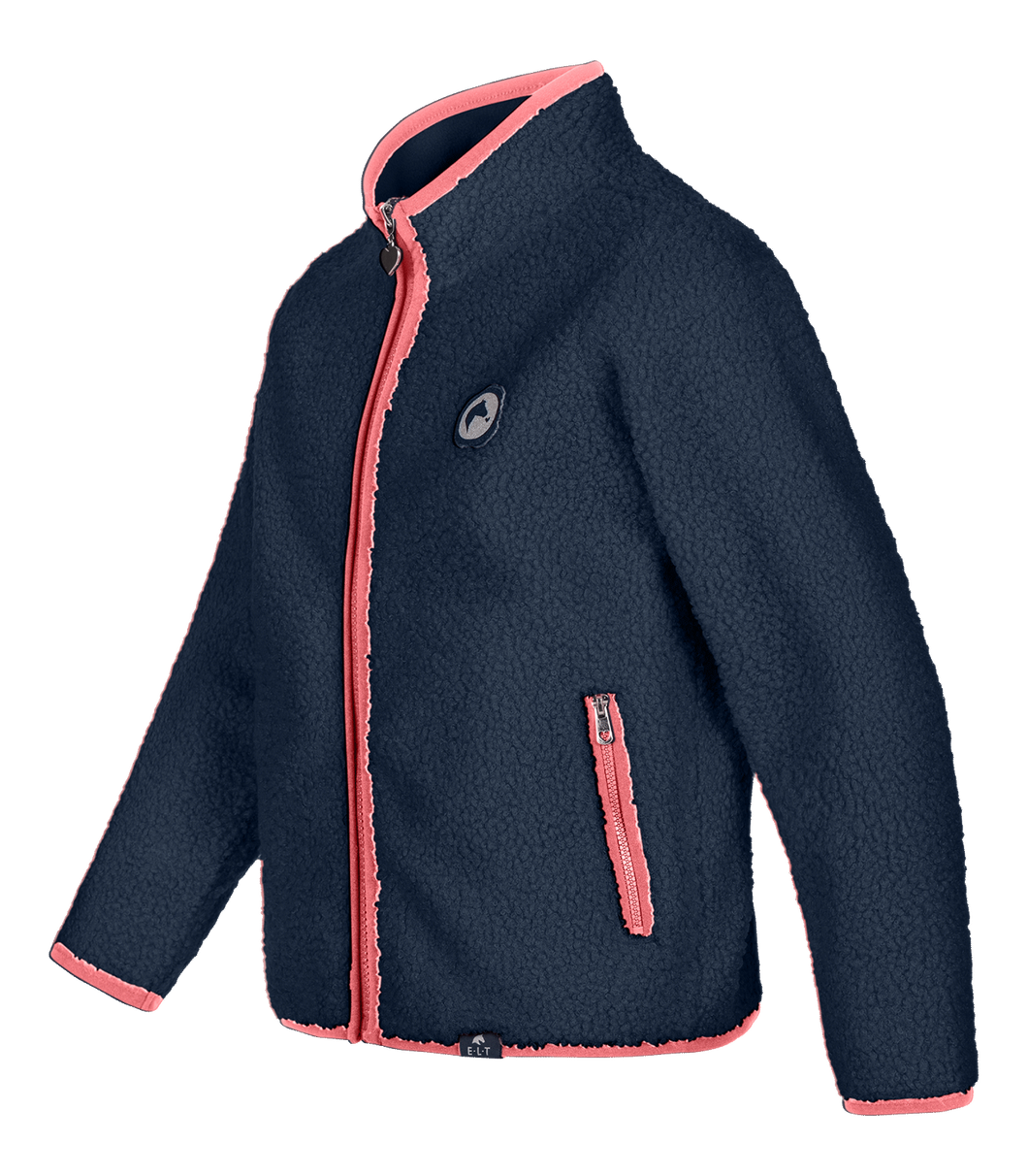 kinderjacke seitlich blau pink