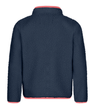 Lade das Bild in den Galerie-Viewer, kinder fleece jacke von hinten blau pink
