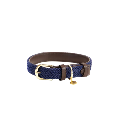 halsband geflochtenes Nylon blau