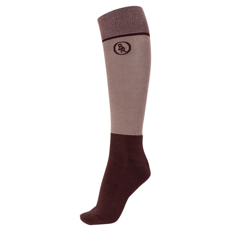 reitsocken dunkler fuss und glitzer oben in mauve