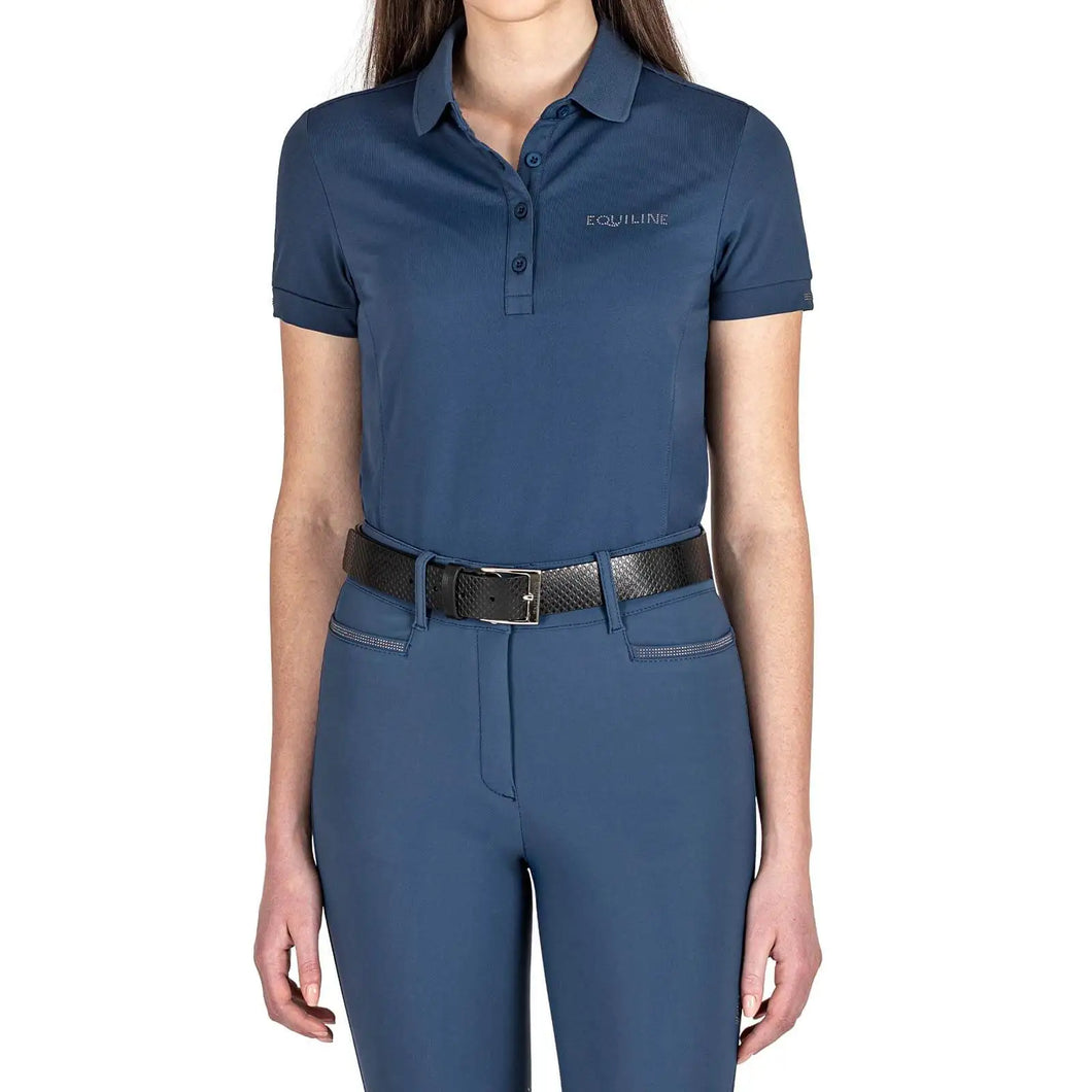 Equiline Poloshirt Evae blue