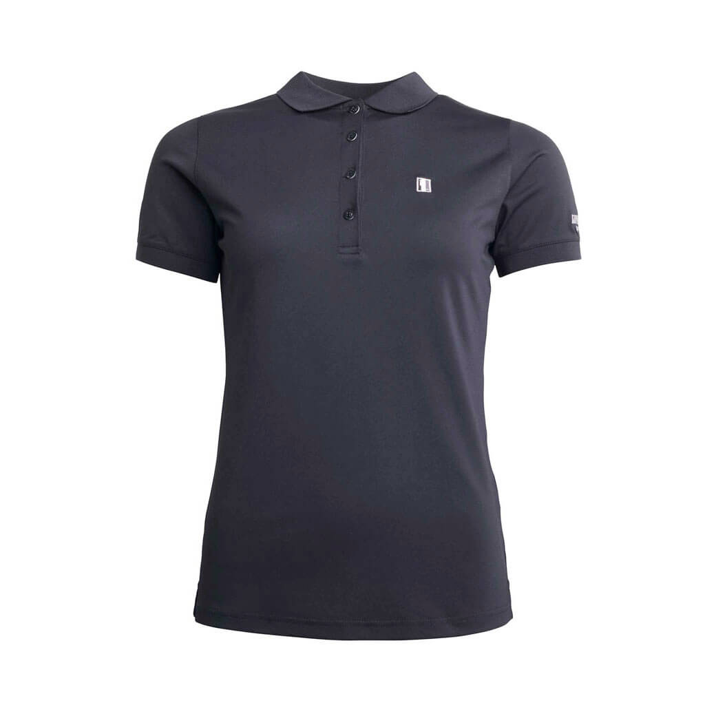 Kingsland Classic Polo Pique Shirt Damen schwarz